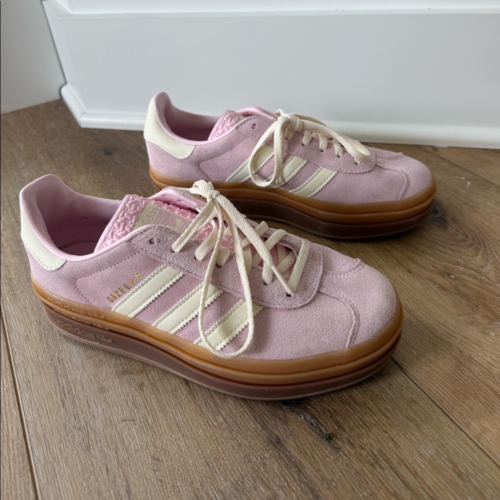 adidas Originals Gazelle Bold sneakers in light pin